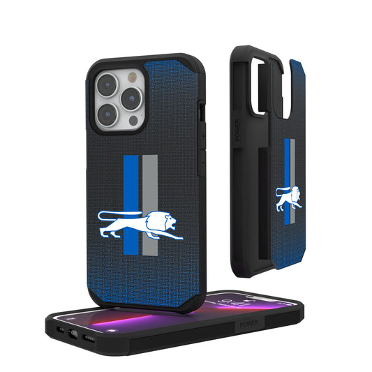 Detroit Lions Linen Logo iPhone Rugged Case