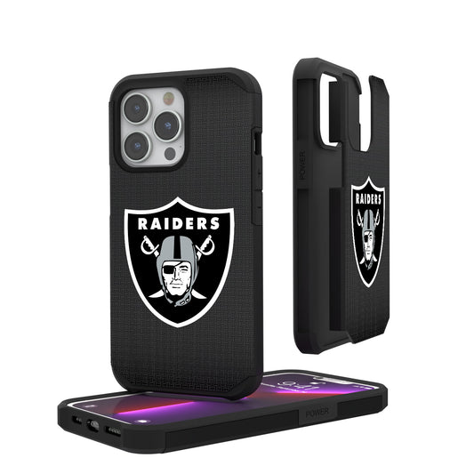 Las Vegas Raiders Linen Logo iPhone Rugged Case