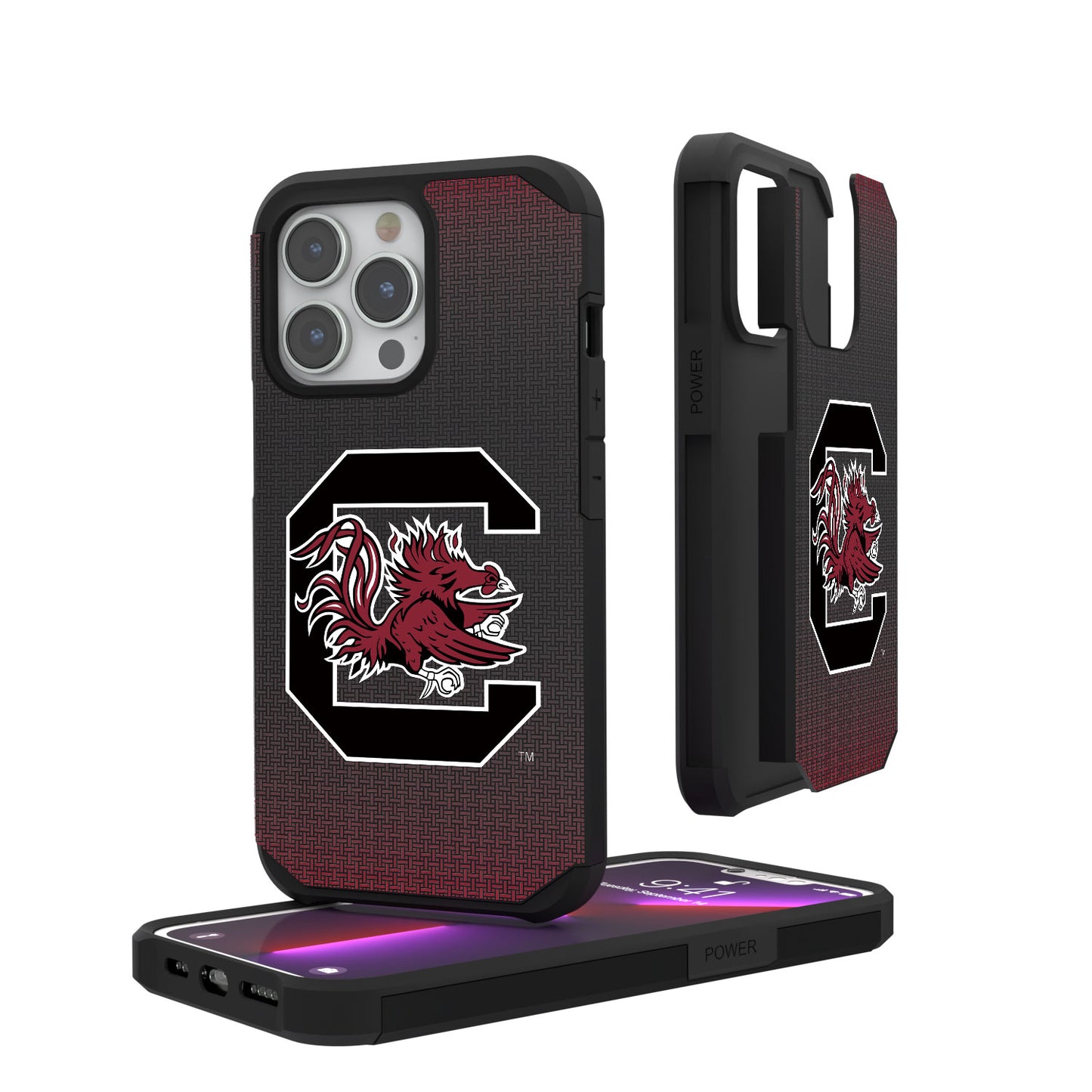 South Carolina Gamecocks Linen Logo iPhone Rugged Case