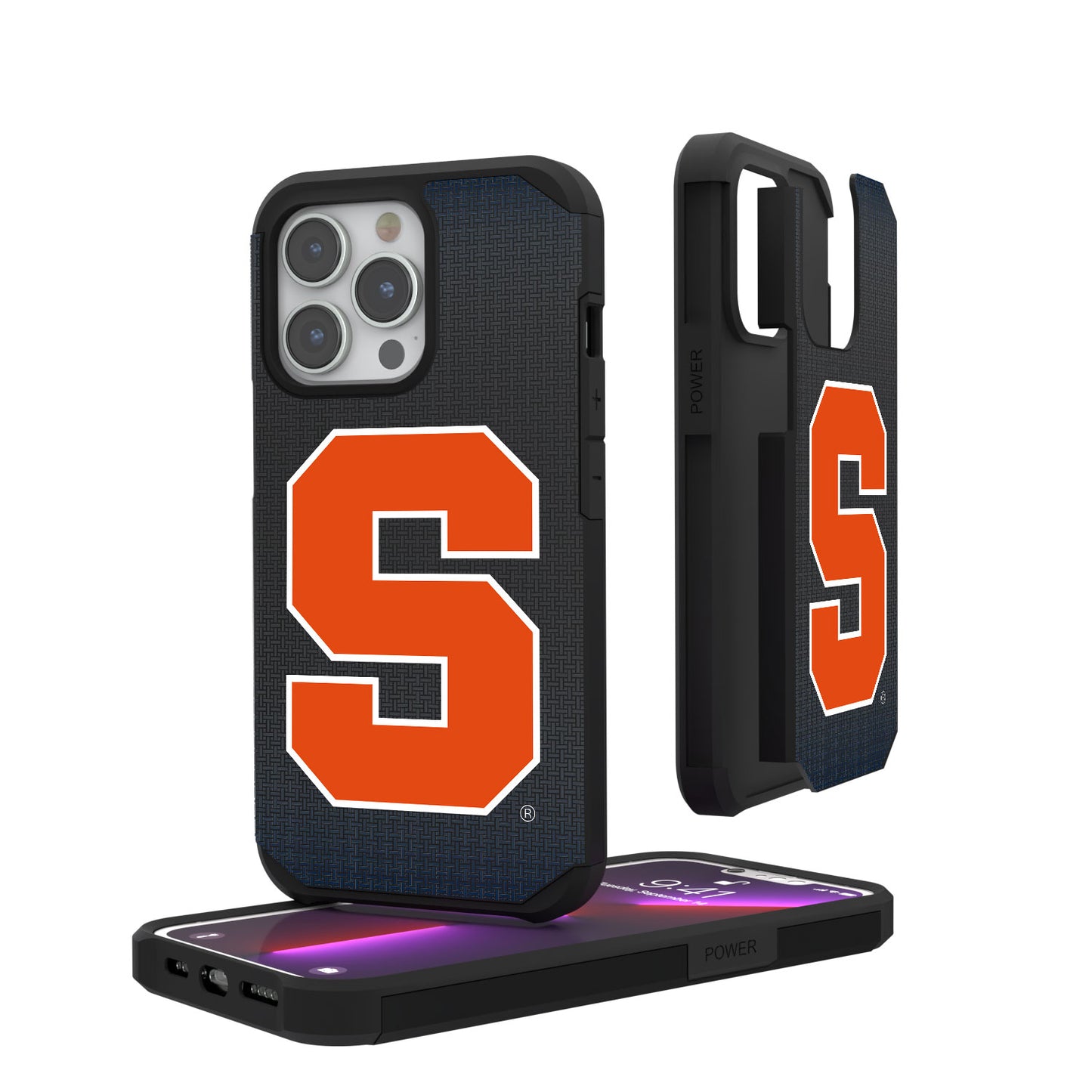 Syracuse Orange Linen Logo iPhone Rugged Case