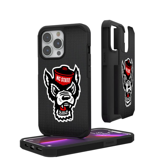 NC State Wolfpack Linen Logo iPhone Rugged Case