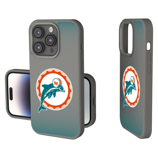 Miami Dolphins Linen Logo iPhone Soft Touch Case