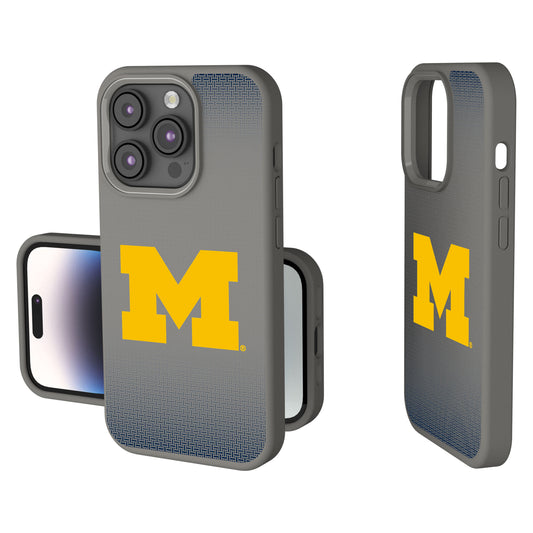 Michigan Wolverines Linen Logo iPhone Soft Touch Case