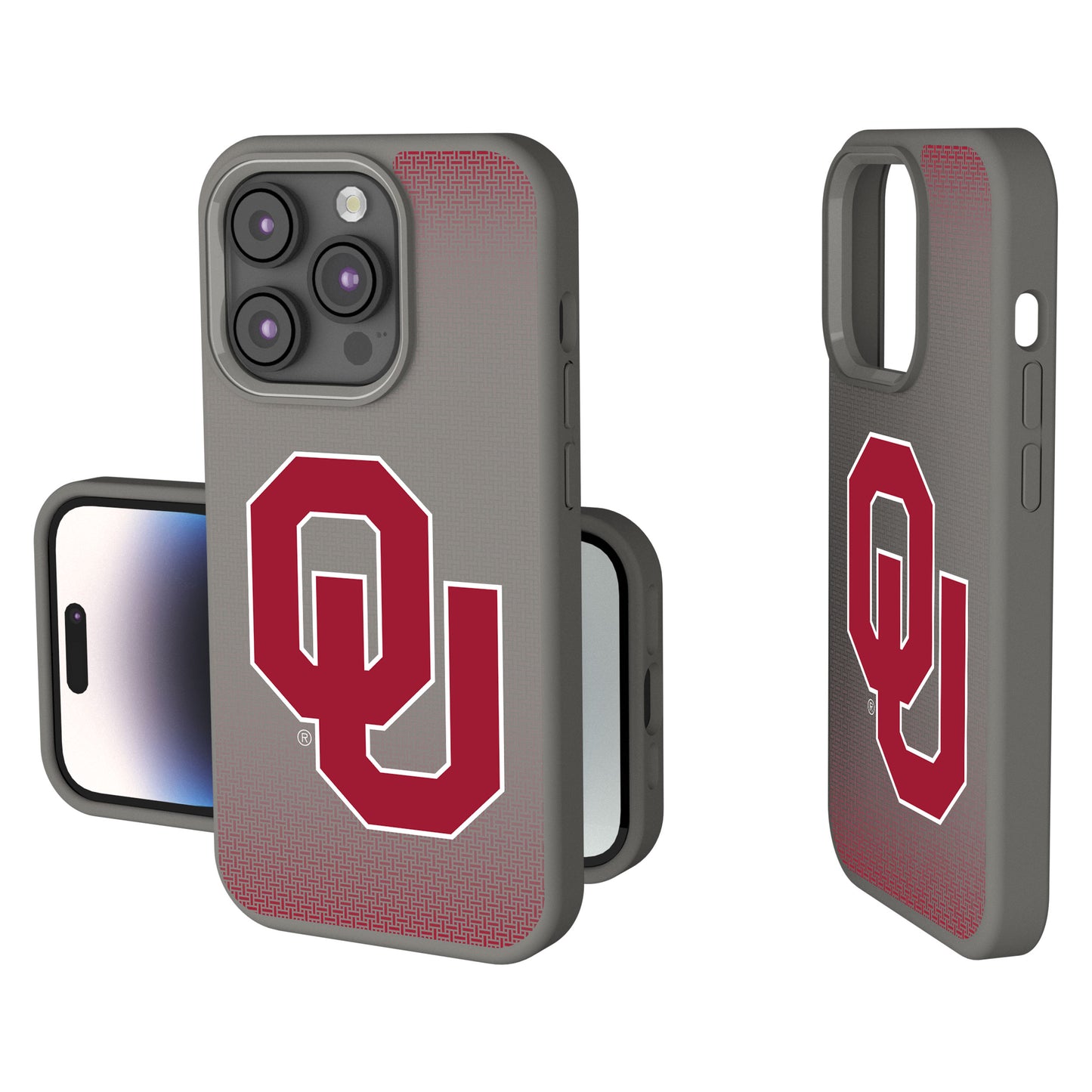 Oklahoma Sooners Linen Logo iPhone Soft Touch Case