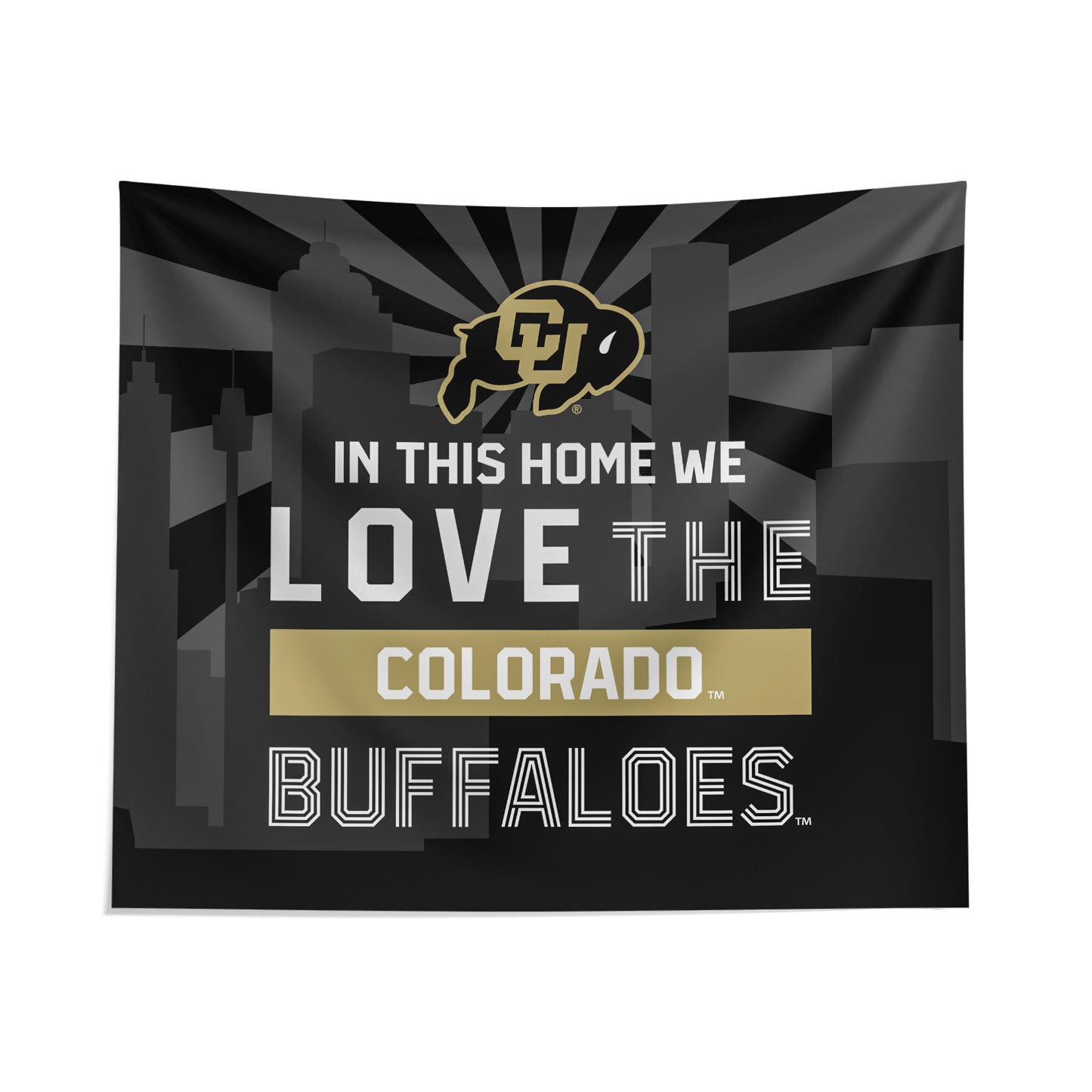Pegasus Colorado Buffaloes 51" x 60" City Skyline Wall Tapestry