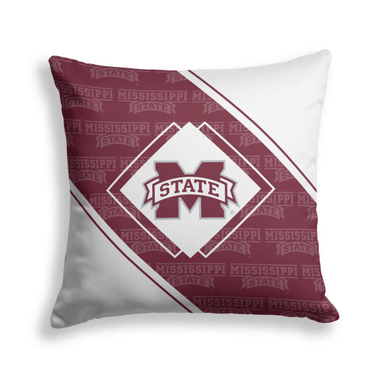 Pegasus Mississippi State Bulldogs 18" x 18" Diamond Boxed Decor Pillow