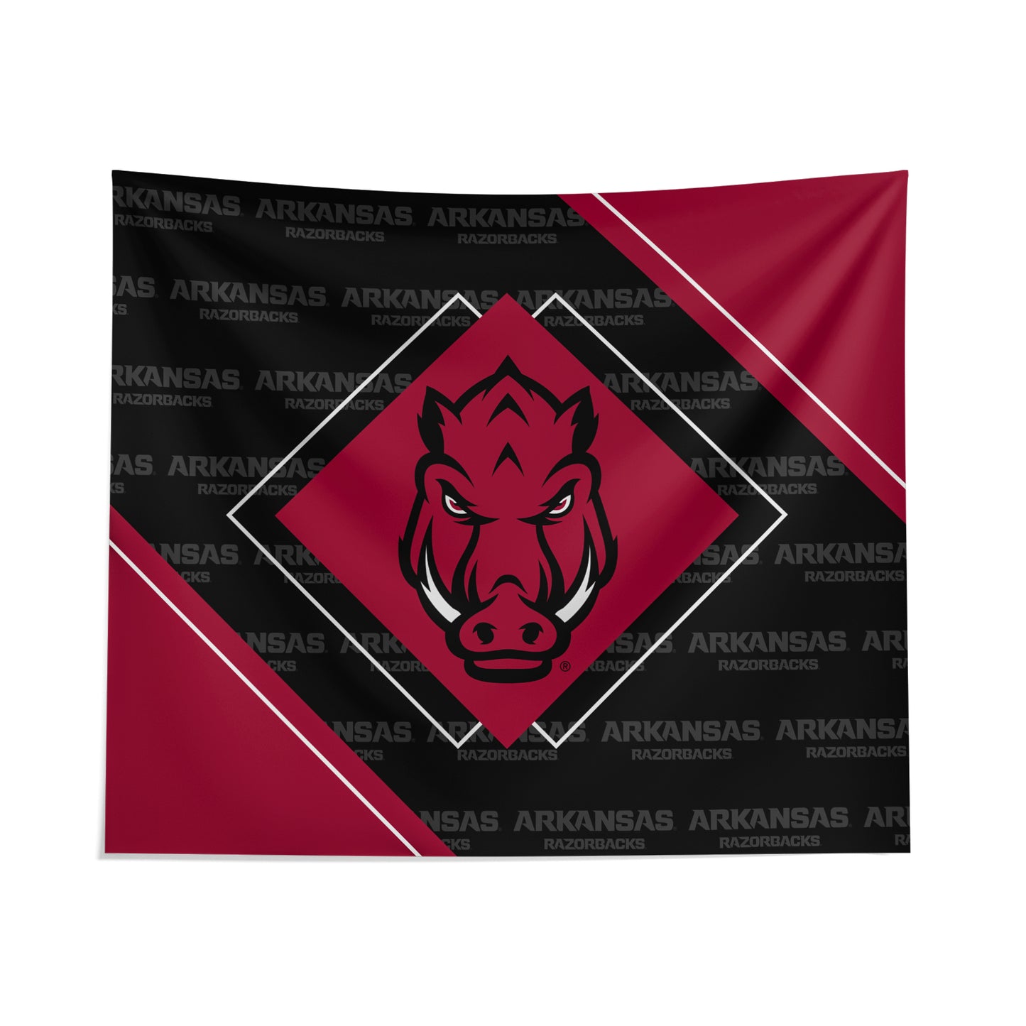 Pegasus Arkansas Razorbacks 51" x 60" Diamond Boxed Wall Tapestry