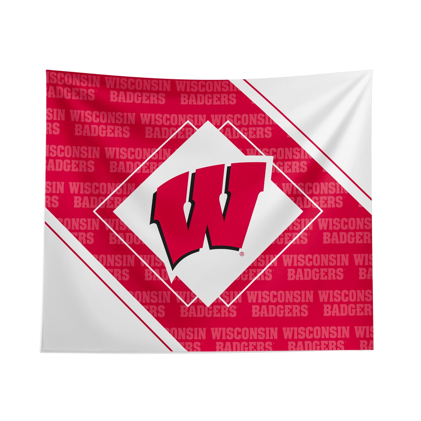 Pegasus Wisconsin Badgers 51" x 60" Diamond Boxed Wall Tapestry