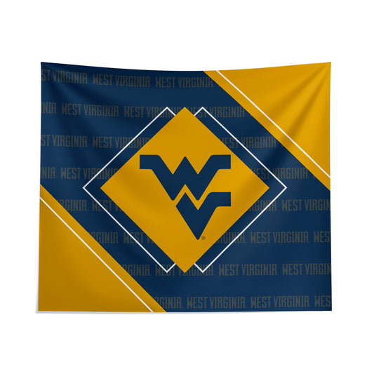 Pegasus West Virginia Mountaineers 51" x 60" Diamond Boxed Wall Tapestry