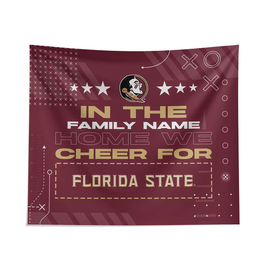 Pegasus Florida State Seminoles 51" x 60" We Cheer For Personalized Wall Tapestry