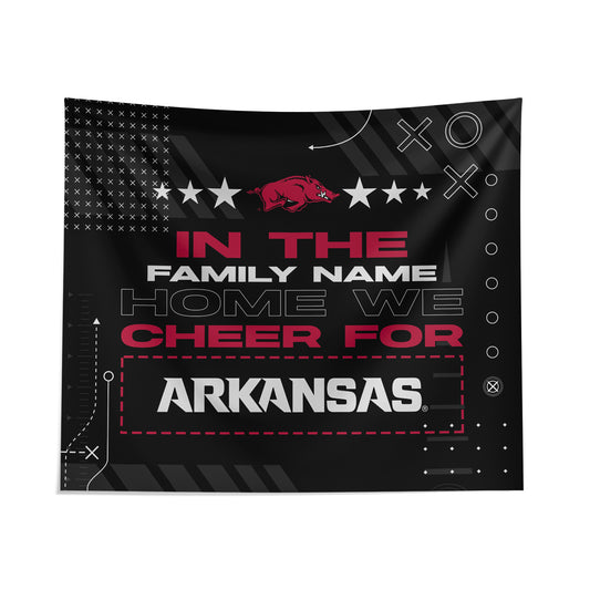 Pegasus Arkansas Razorbacks 51" x 60" We Cheer For Personalized Wall Tapestry