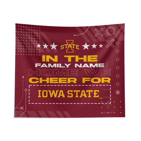 Pegasus Iowa State Cyclones 51" x 60" We Cheer For Personalized Wall Tapestry