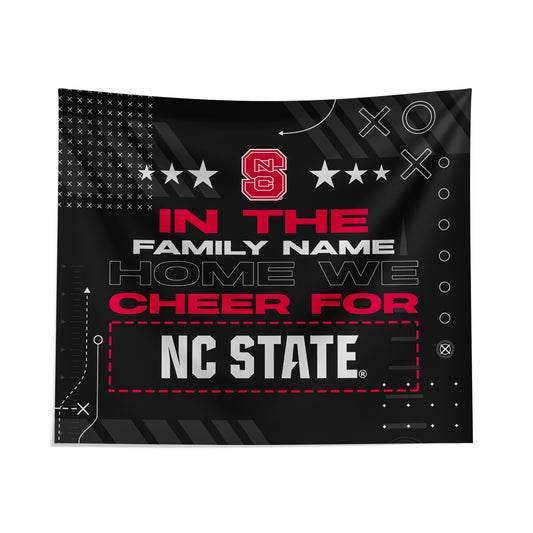 Pegasus NC State Wolfpack 51" x 60" We Cheer For Personalized Wall Tapestry