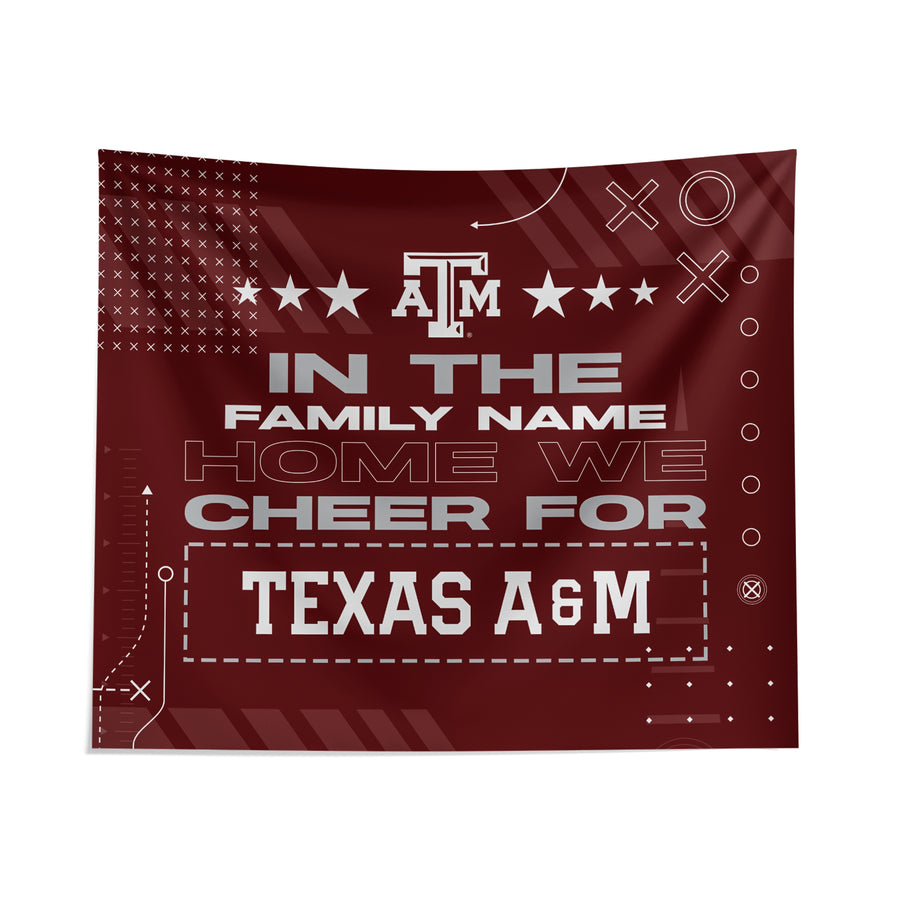 Pegasus Texas A&M Aggies 51" x 60" We Cheer For Personalized Wall Tapestry