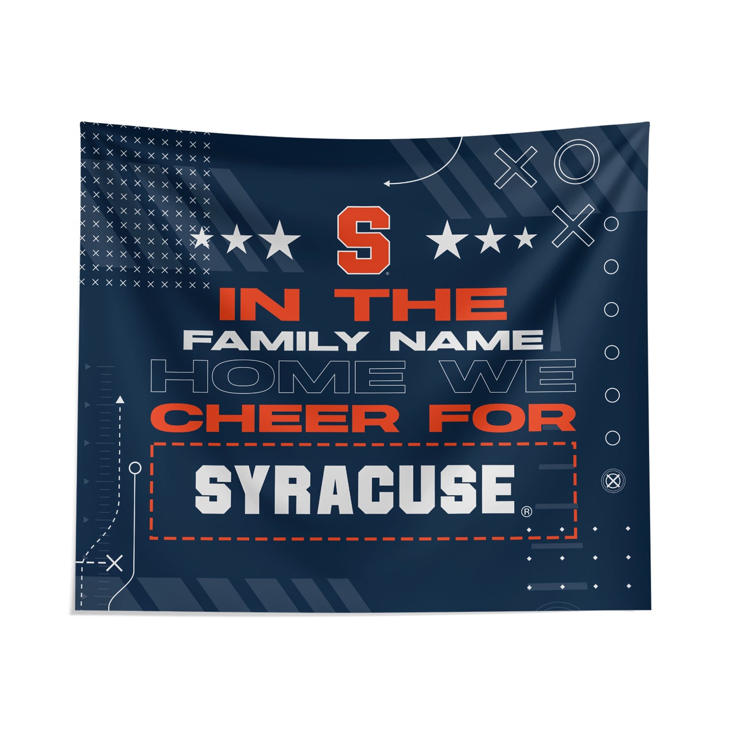 Pegasus Syracuse Orange 51" x 60" We Cheer For Personalized Wall Tapestry
