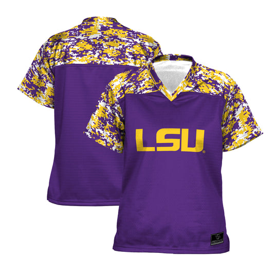 Women's ProSphere Purple LSU Tigers Camo Football Jersey