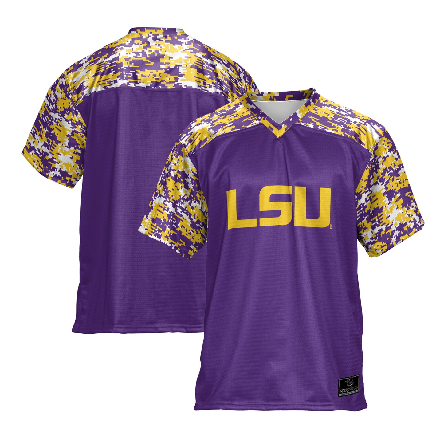 Youth ProSphere Purple LSU Tigers Camo Football Jersey