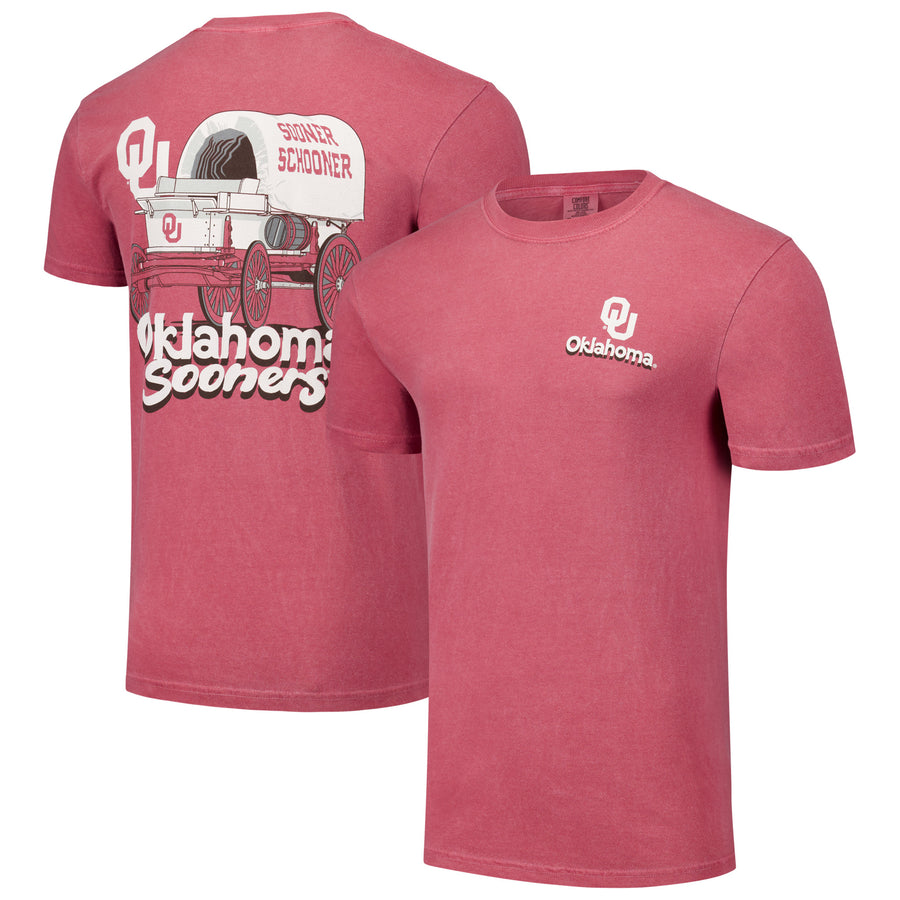 Unisex Crimson Oklahoma Sooners Hyper Local Drawn Schooner T-Shirt
