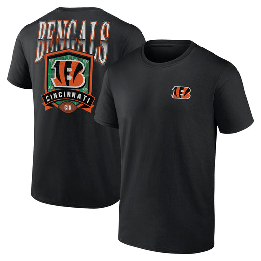 Men's Black Cincinnati Bengals Full Range T-Shirt