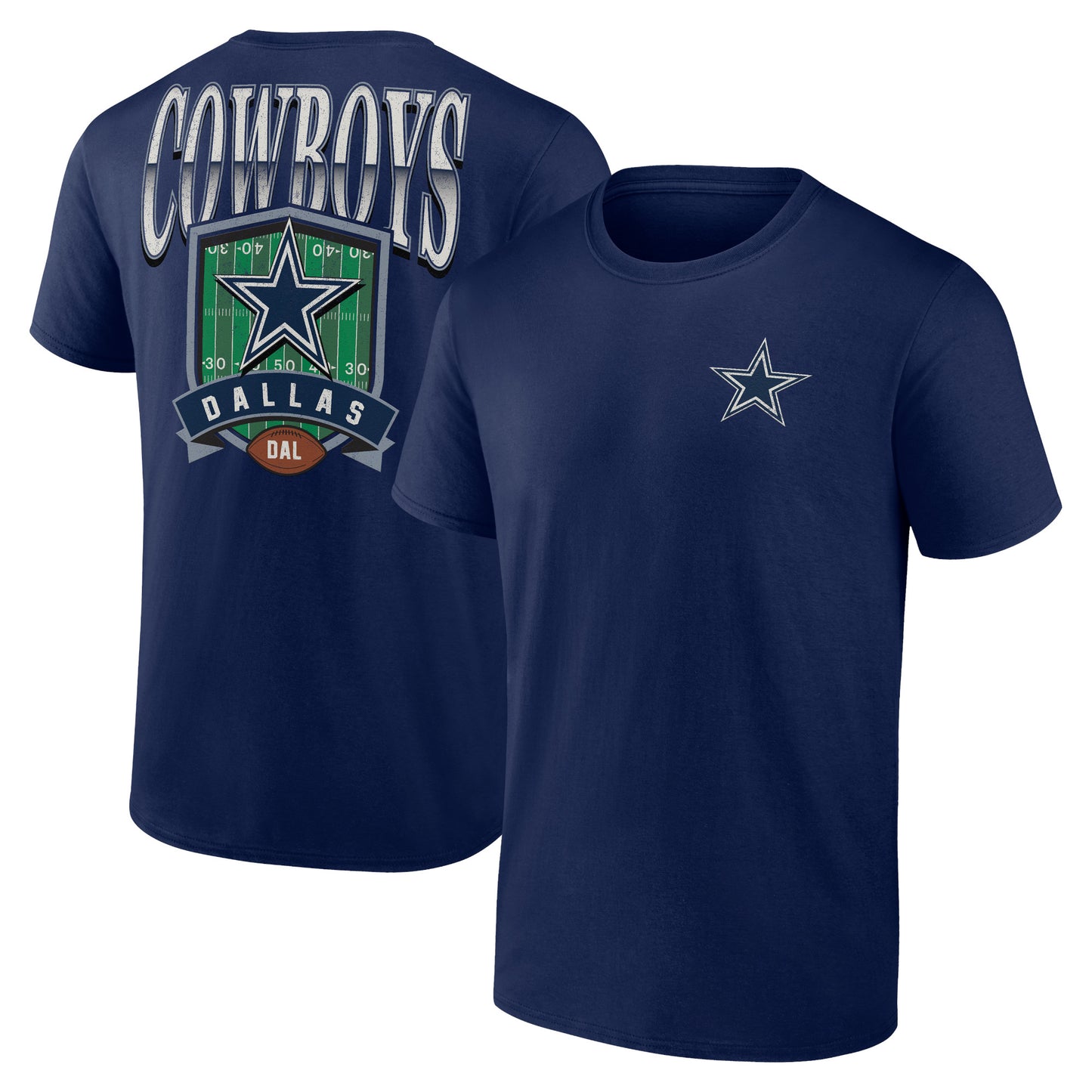 Men's Navy Dallas Cowboys Full Range T-Shirt