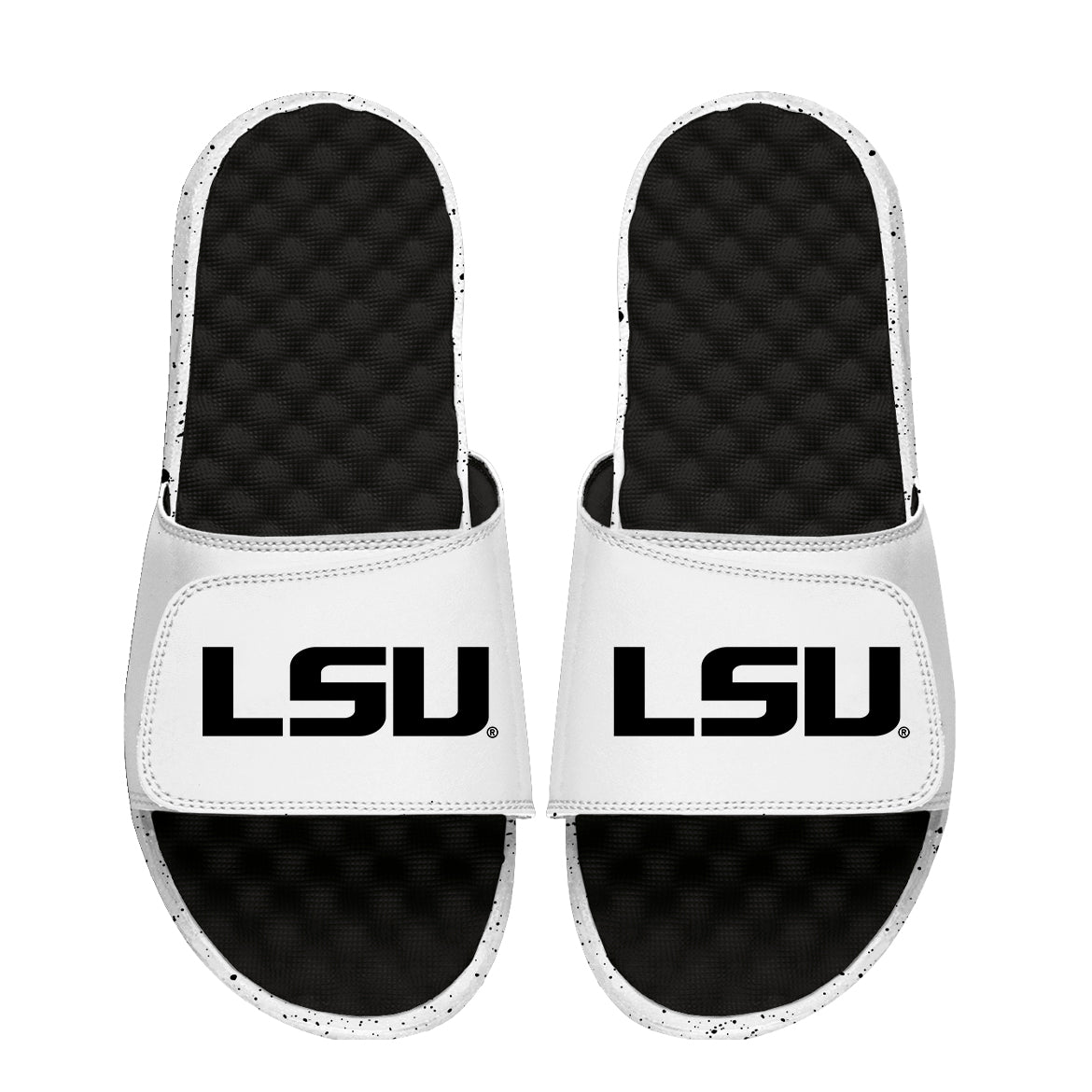 Unisex ISlide  Black/White LSU Tigers Cookies & Cream Slide Sandals