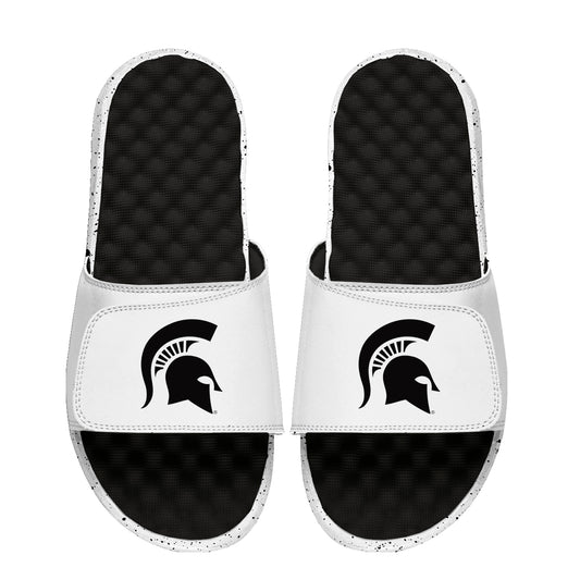 Unisex ISlide  Black/White Michigan State Spartans Cookies & Cream Slide Sandals