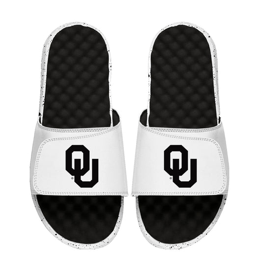 Unisex ISlide  Black/White Oklahoma Sooners Cookies & Cream Slide Sandals