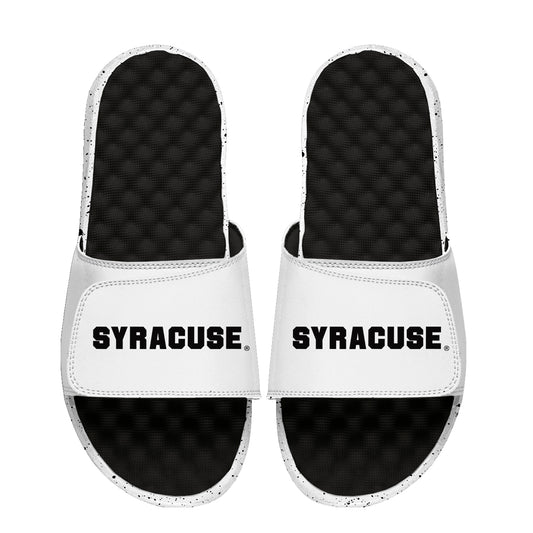 Unisex ISlide  Black/White Syracuse Orange Cookies & Cream Slide Sandals