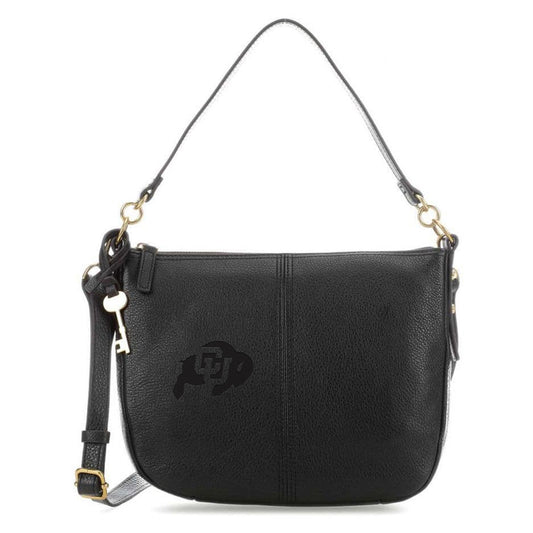 Fossil Black Colorado Buffaloes Jolie Crossbody Bag