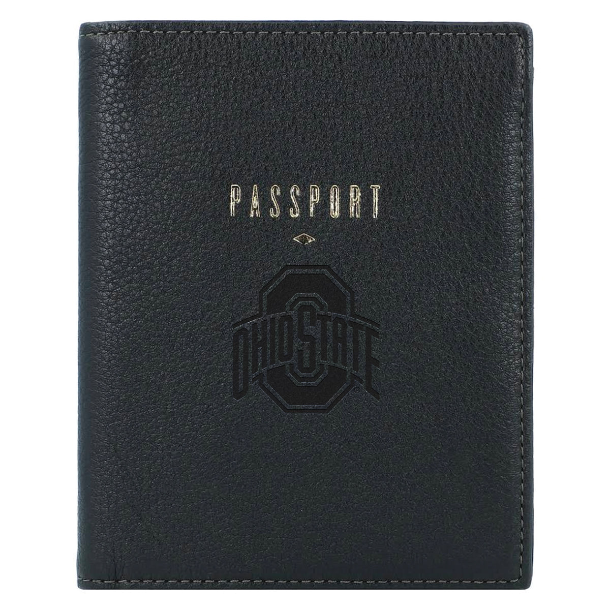 Fossil Black Ohio State Buckeyes Travel RFID Passport Case