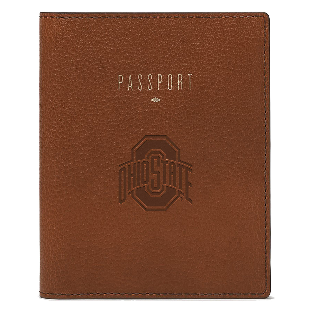 Fossil Brown Ohio State Buckeyes Travel RFID Passport Case