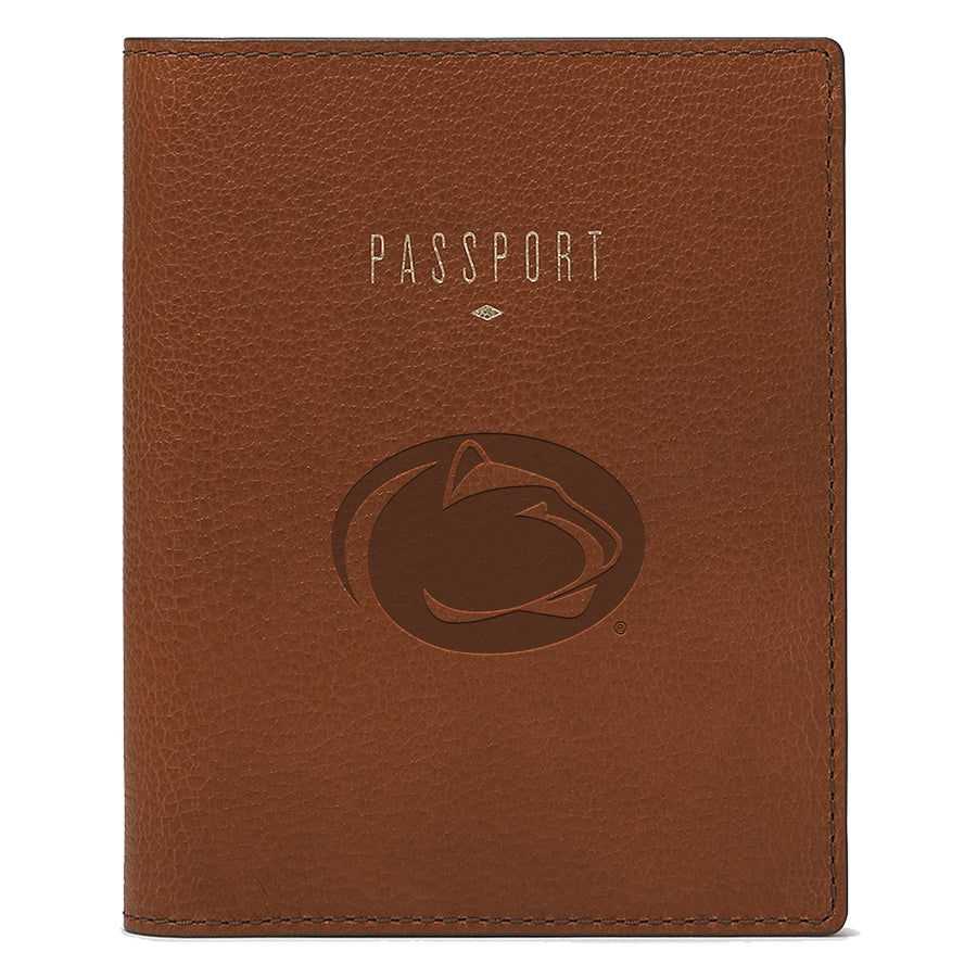 Fossil Brown Penn State Nittany Lions Travel RFID Passport Case
