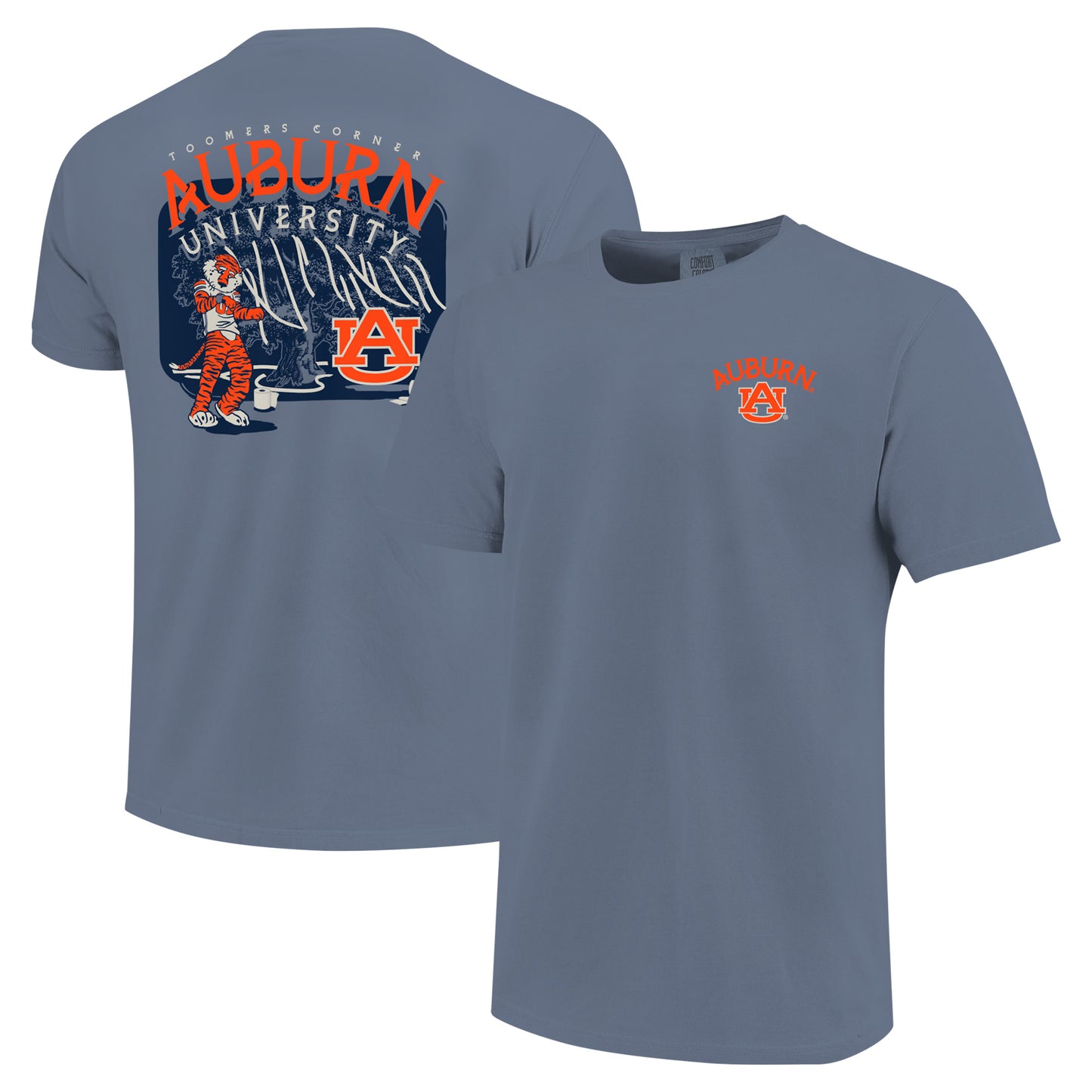 Youth Blue Auburn Tigers Hyperlocal Comfort Colors T-Shirt