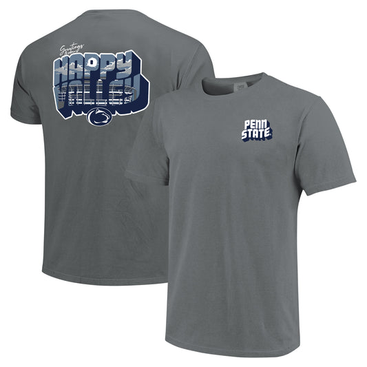 Unisex Charcoal Penn State Nittany Lions Hyper Local Welcome to Postcard T-Shirt