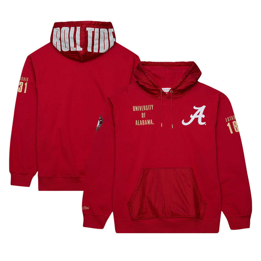 Men's Mitchell & Ness Crimson Alabama Crimson Tide Team OG 2.0 Pullover Hoodie