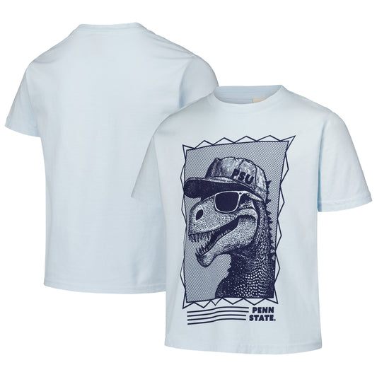 Youth ComfortWash Light Blue Penn State Nittany Lions Dino Cap T-Shirt