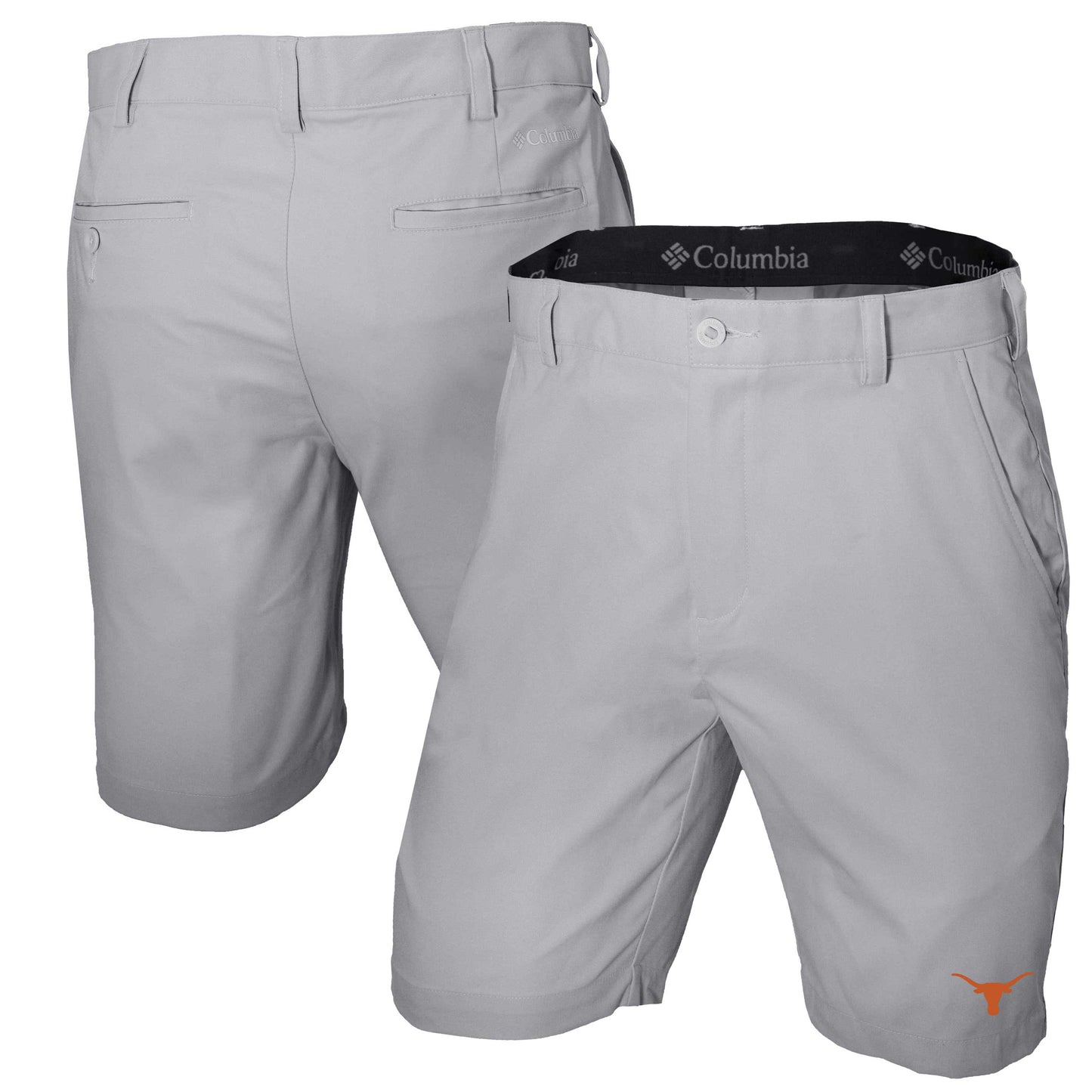 Men's Columbia Gray Texas Longhorns Omni-Wick Lie Angle Shorts