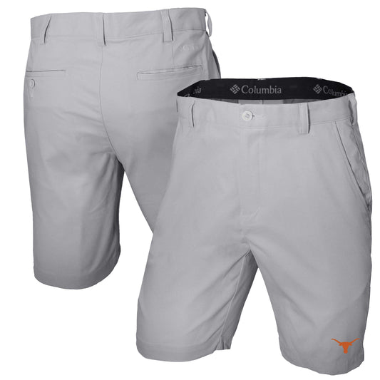 Men's Columbia Gray Texas Longhorns Omni-Wick Lie Angle Shorts