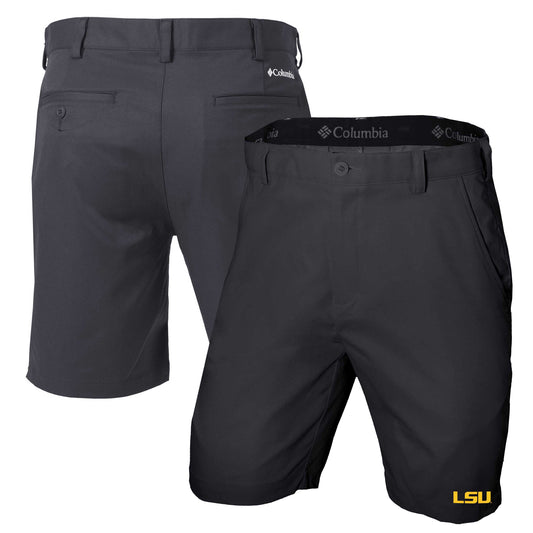 Men's Columbia Charcoal LSU Tigers Omni-Wick Lie Angle Shorts