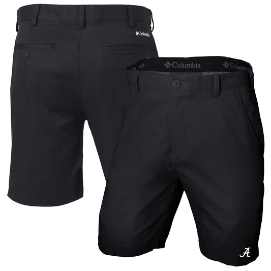 Men's Columbia Black Alabama Crimson Tide Omni-Wick Lie Angle Shorts
