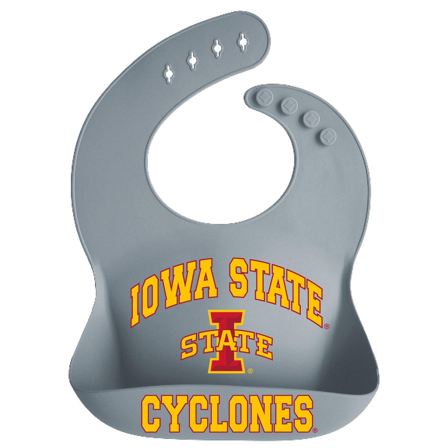 Infant Garb Iowa State Cyclones Silicone Crumb Catcher Bib