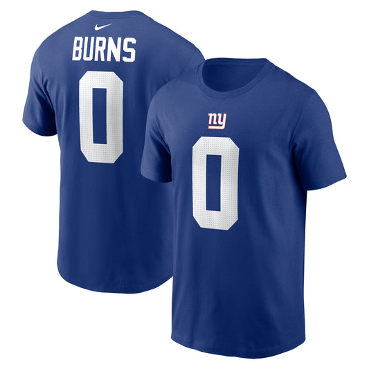 Men's Nike Brian Burns Royal New York Giants Player Name & Number T-Shirt