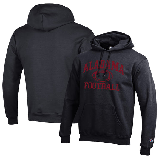 Men's Champion Black Alabama Crimson Tide Football Icon Pullover Hoodie