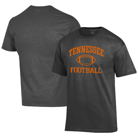 Men's Champion Gray Tennessee Volunteers Football Icon  T-Shirt