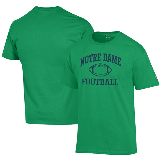 Men's Champion Green Notre Dame Fighting Irish Football Icon  T-Shirt