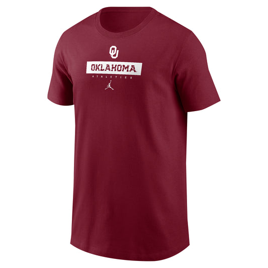 Youth Jordan Brand Crimson Oklahoma Sooners Athletics T-Shirt