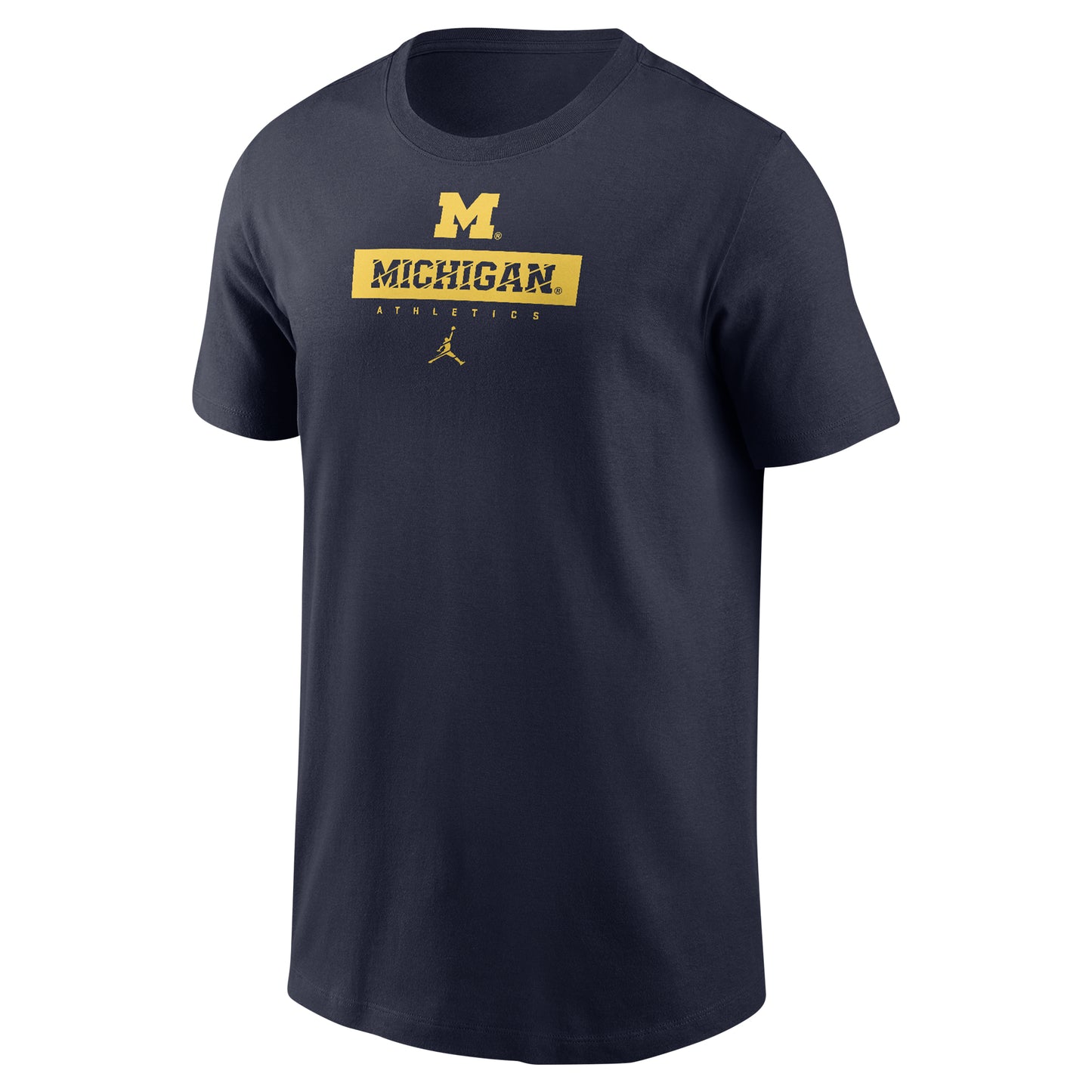 Preschool Jordan Brand Navy Michigan Wolverines Team Logo T-Shirt