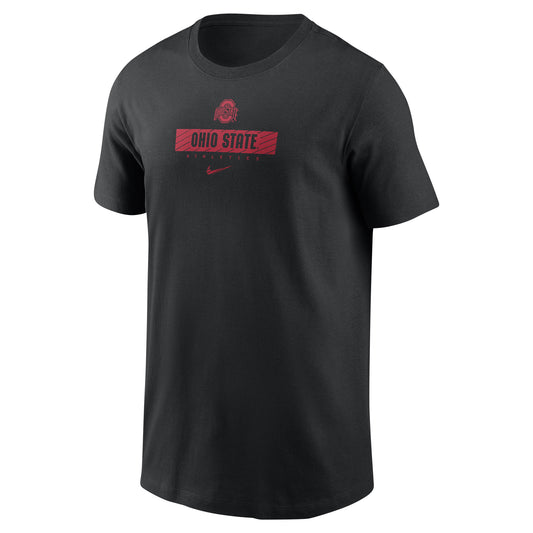 Toddler Nike Black Ohio State Buckeyes Team Wordmark T-Shirt