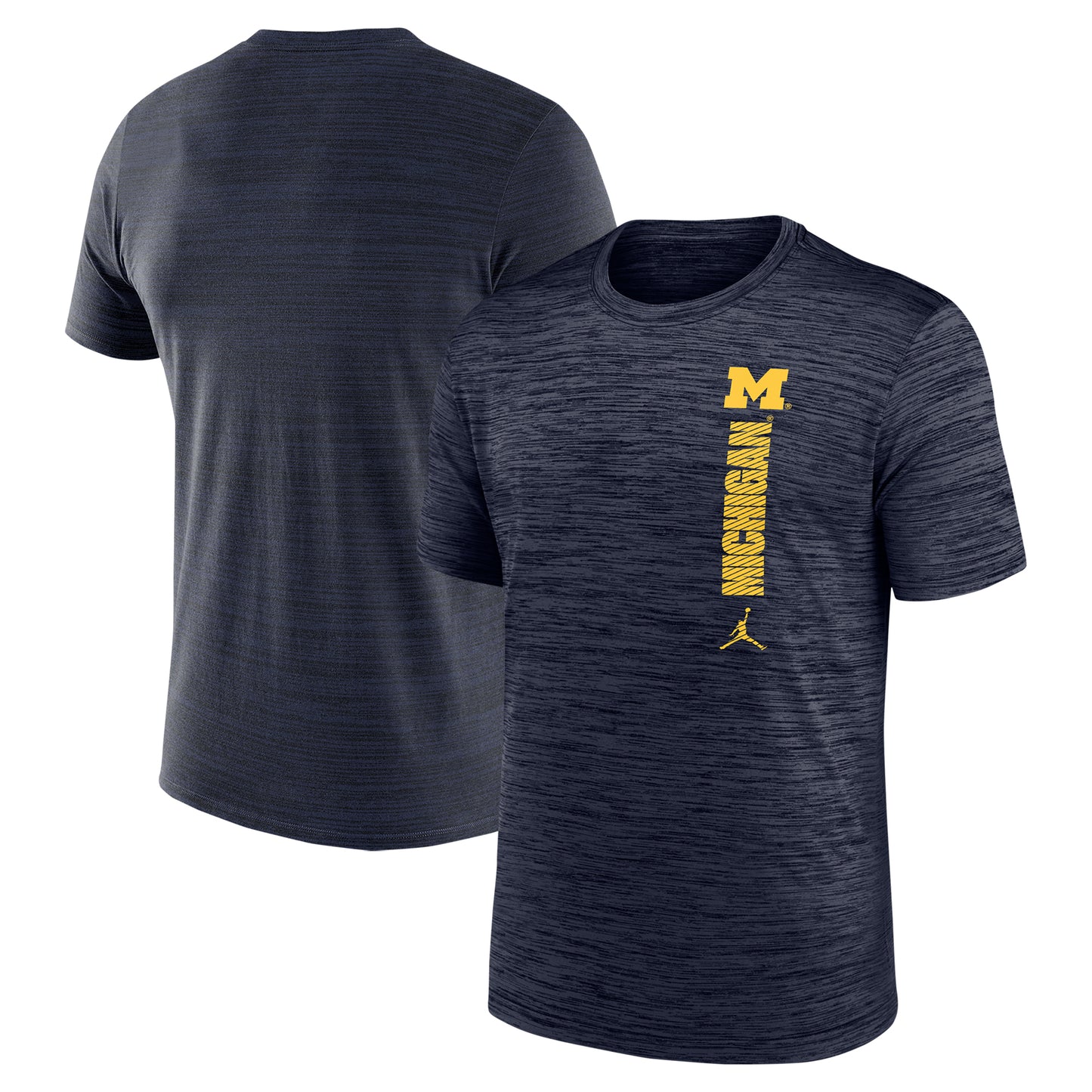 Youth Jordan Brand Navy Michigan Wolverines Velocity T-Shirt