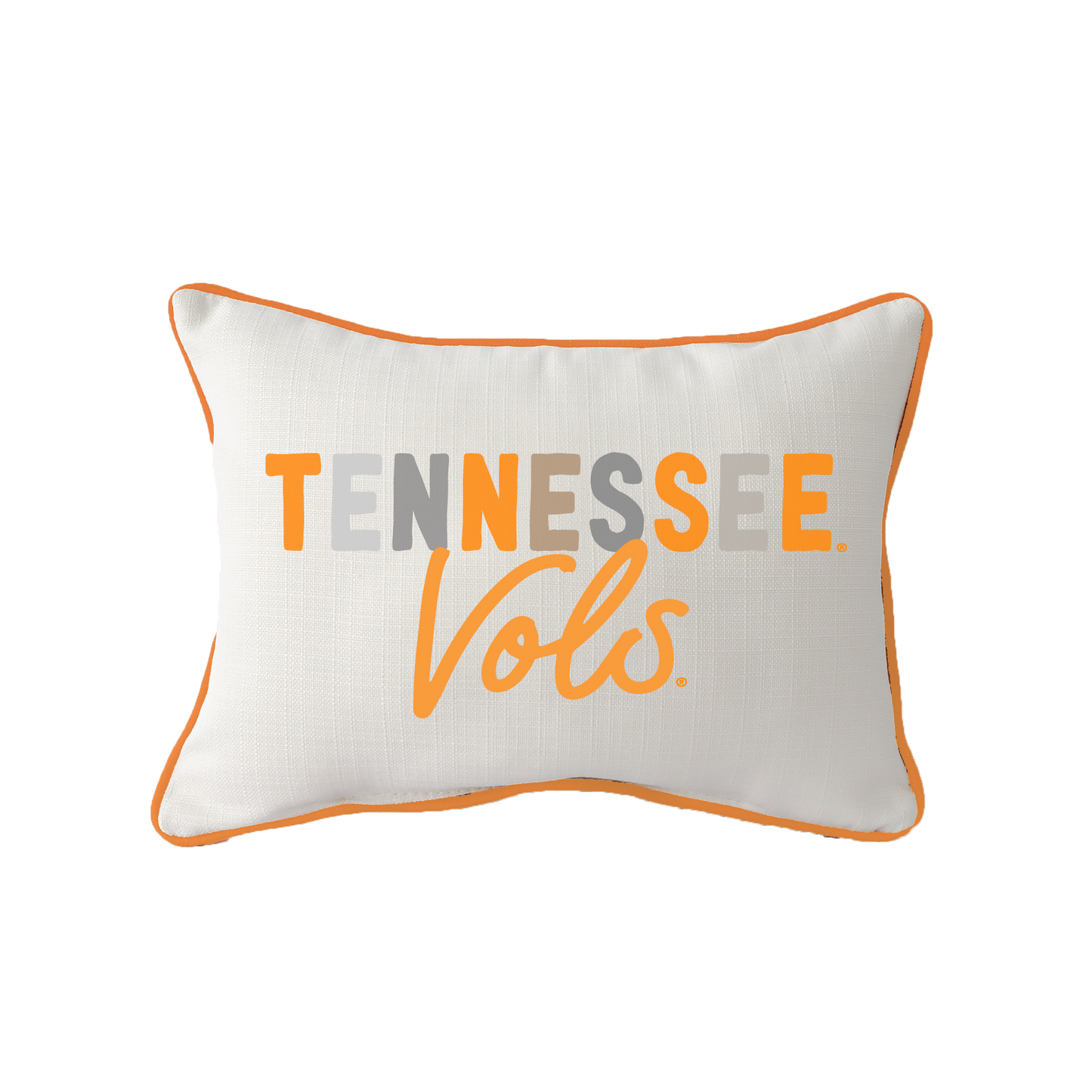 Little Birdie Tennessee Volunteers Tones Piped Pillow